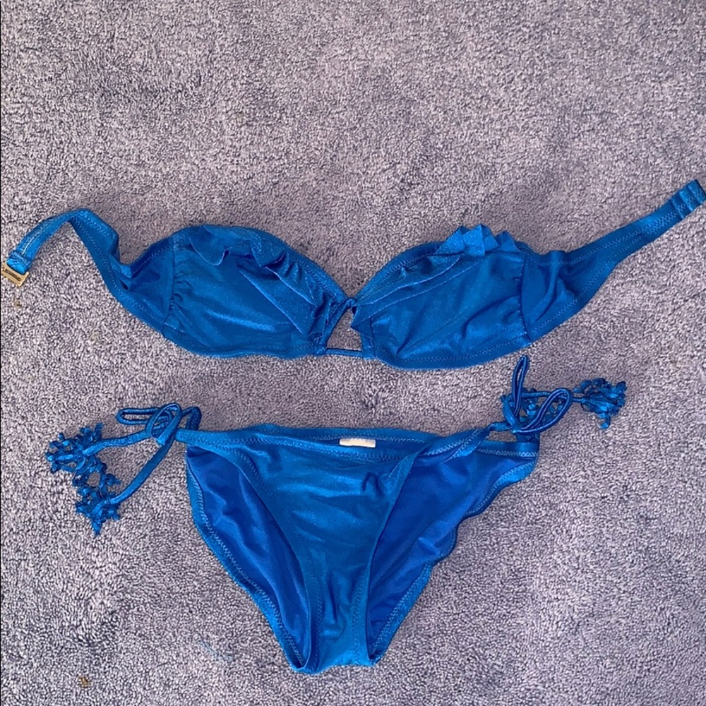 Blue bikini!